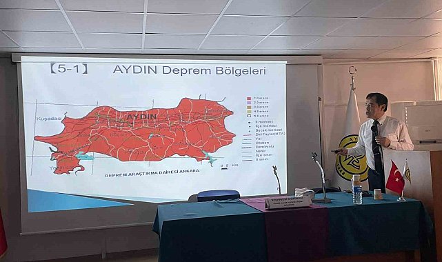 Japon Mühendis Moriwaki'den Aydın Lisesi'nde deprem konferansı
