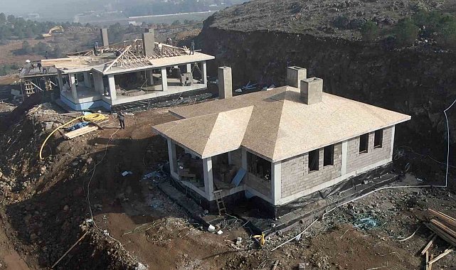 Kahramanmaraşlı şehidin ailesi için inşa edilen köy evi şubatta teslim edilecek