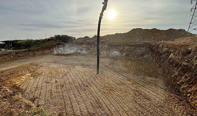 Karabiga'da 1000 metreküplük yeni su deposunun temeli atıldı