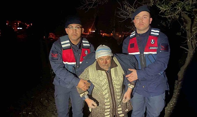 Kaybolan 82 yaşındaki yaşlı adamı jandarma buldu