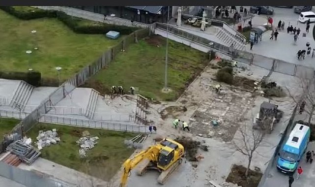 Kent meydanındaki önemli çalışmanın startı verildi
