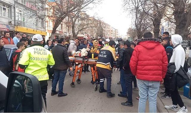 Kırıkkale'de feci kaza: Sürücü ve yaya ağır yaralandı