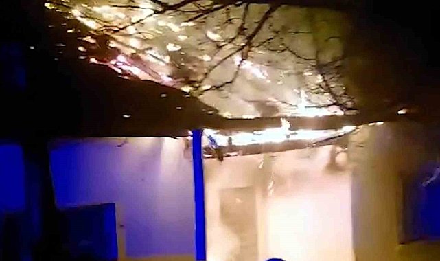 Kırıkkale'de tek katlı ev alevlere teslim oldu