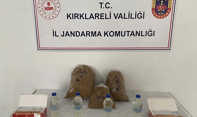 Kırklareli'nde kaçak tütün operasyonu