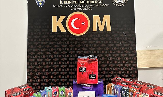 Kocaeli'de 180 bin dolu ve boş kaçak makaron ele geçirildi