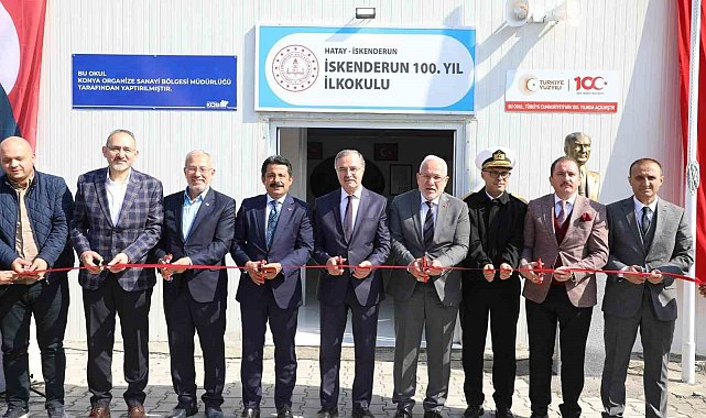 Konya OSB tarafından İskenderun'a kazandırılan ilkokulun açılışı yapıldı