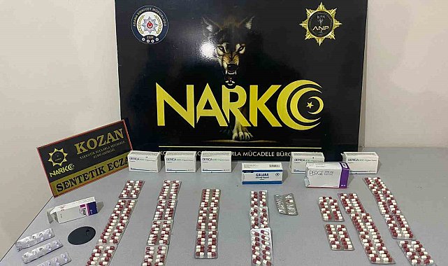 Kozan polisi 340 uyuşturucu hap ele geçirdi