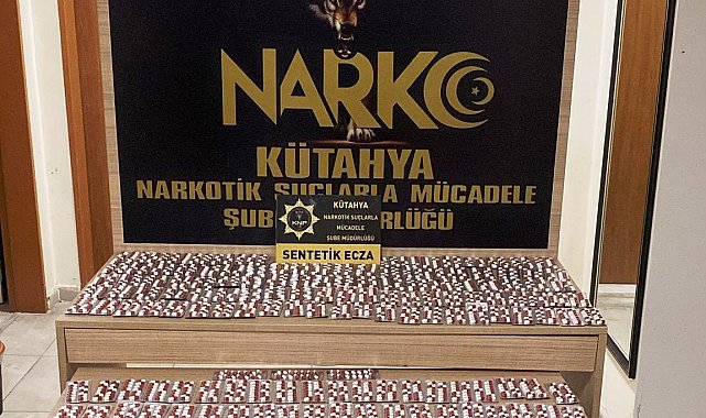Kütahya'da çantasında uyuşturucu hap ele geçirilen yolcu tutuklandı