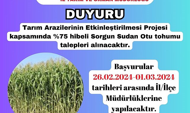 Kütahya'daki tarım arazilerinin verimliliğini artıracak hibeli projeler başlıyor