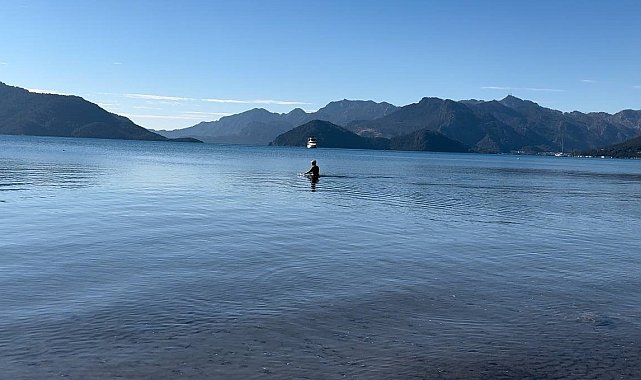 Marmaris'te Şubat ayında deniz keyfi