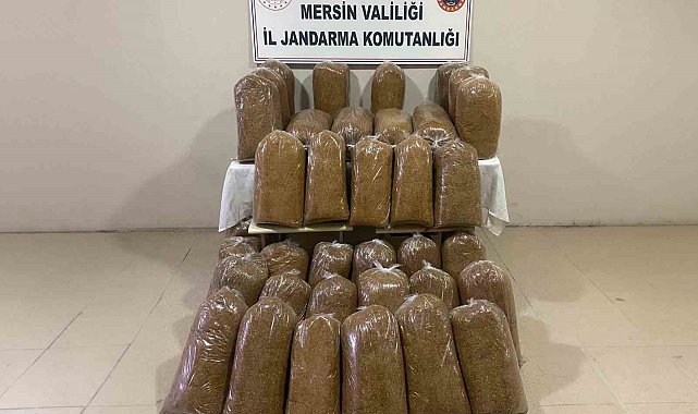 Mersin'de 375 kilo kaçak tütün ele geçirildi