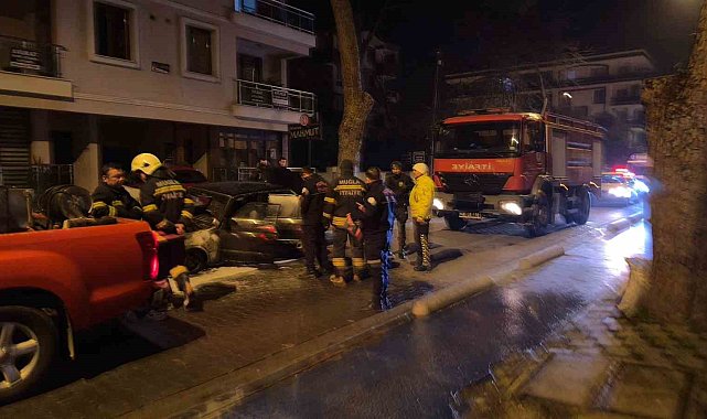 Milas'ta otomobil küle döndü