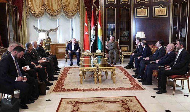 Milli Savunma Bakanı Güler, KDP Başkanı Barzani ile görüştü