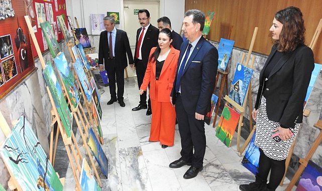 Minik ressamların eserleri hayran bıraktı