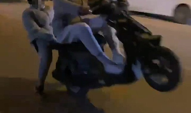 Motosiklet sürücüsünün ölümle imtihanı