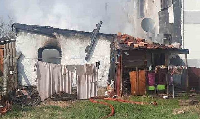 Muratlı'da gecekondu yangını