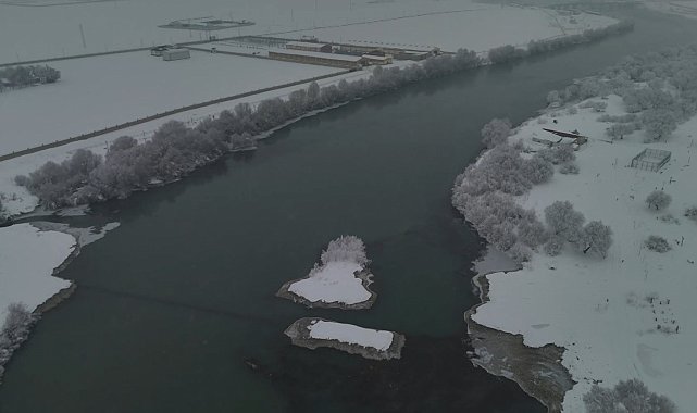 Muş'ta soğuklar hayatı olumsuz etkilerken, doğa eşsiz görüntüler sundu