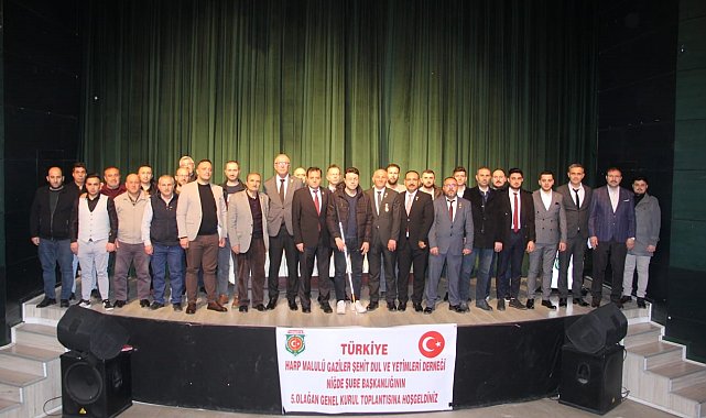 Niğde&#039;de Gaziler 5. Olağan Genel Kurulu&#039;nu yaptı