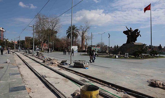 Nostalji tramvay hattı çalışmaları hızla ilerliyor