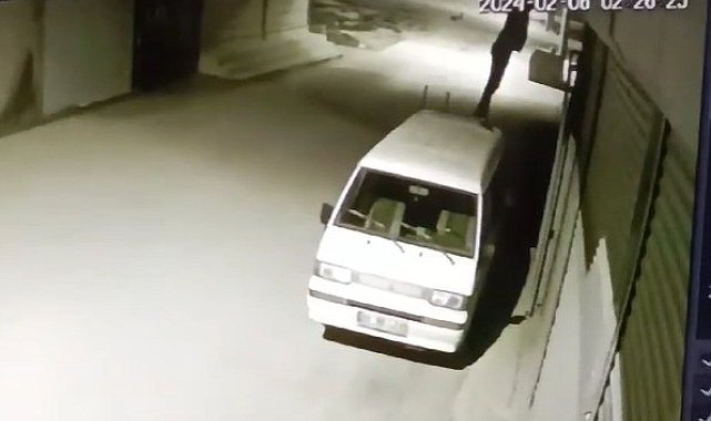 Önce inşaat malzemelerini ardından güvenlik kamerasını çaldı