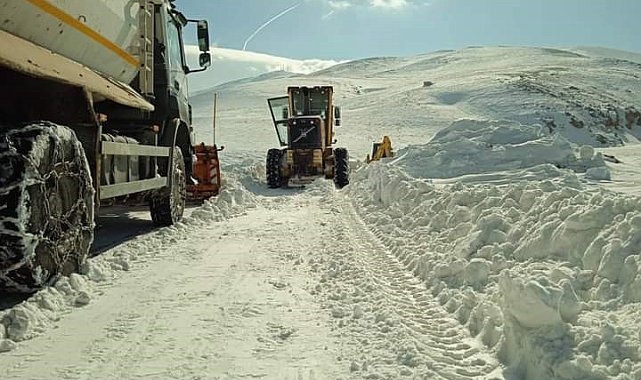 Özalp'te yol açma ve kurtarma çalışması