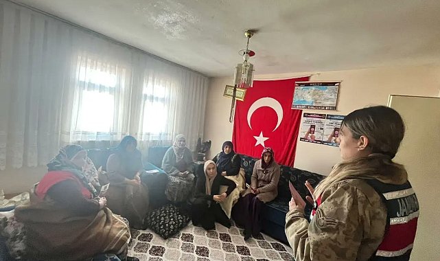 Palandöken Kaymakamlığı'ndan kadınlara KADES bilgilendirmesi