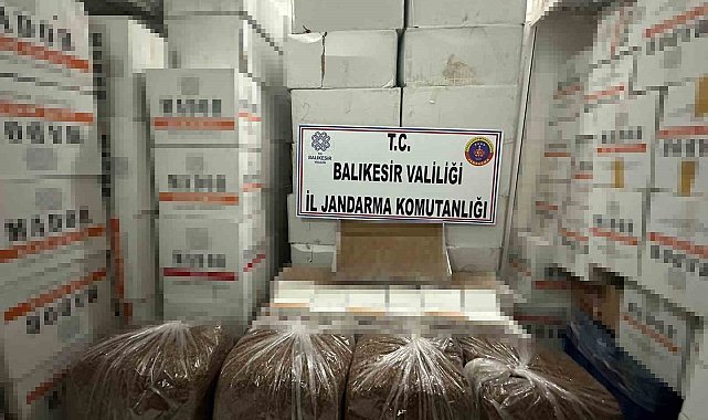 Piyasa değeri 8 milyon 650 bin lira olan bir ton 275 kilogram kaçak tütün ele geçirildi