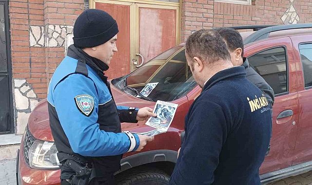 Polis ekipleri vatandaşlara hırsızlıklar hakkında bilgilendirme broşürü dağıttı