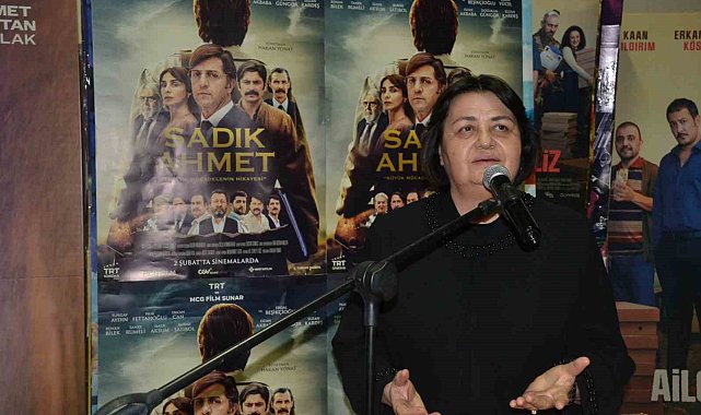 Sadık Ahmet'in eşi Işık Ahmet ve ailesi, filmin sonunda gözyaşlarına hakim olamadı