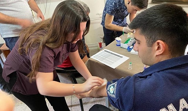 Salihli'de personeller sağlık taramasından geçti