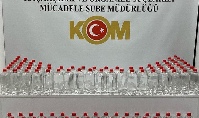Samsun'da 160 litre etil alkol ele geçirildi