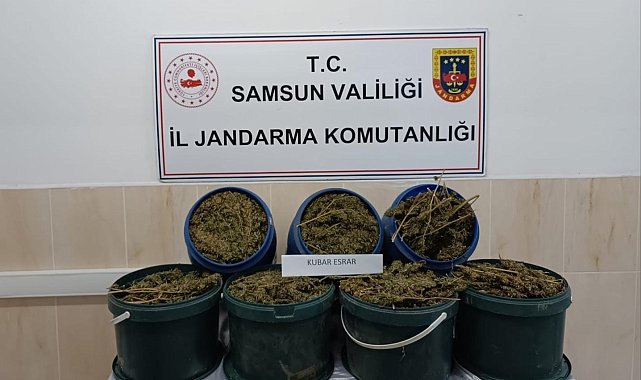 Samsun'da 17 kilo 700 gram uyuşturucu ele geçirildi