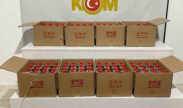 Samsun'da 240 litre etil alkol ele geçirildi