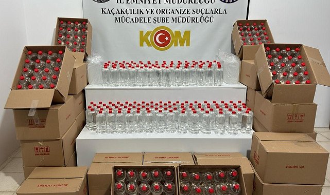 Samsun'da 860 litre etil alkol ele geçirildi