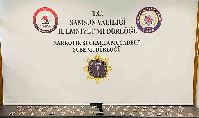 Samsun'da bin 298 adet sentetik ecza ele geçirildi