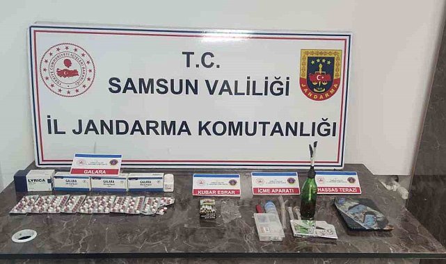 Samsun'da jandarmadan uyuşturucu operasyonu