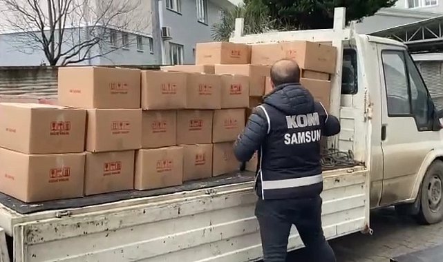 Samsun'da kaçak içki üretiminde kullanılan 1 ton etil alkol ele geçirildi