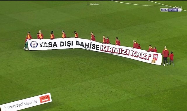 Samsunspor-Galatasaray maçında "yasa dışı bahise kırmızı kart"