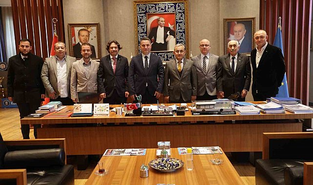 Serdar Atilla Erdem ve heyeti, Alim Işık'ı ziyaret etti