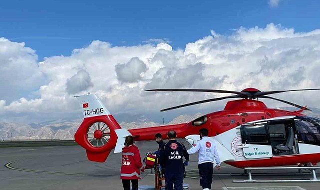 Şırnak'ta 12 yaşındaki çocuk ambulans helikopterle Diyarbakır'a sevk edildi