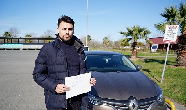 Sürücüye 'sağdan geçtin' cezası