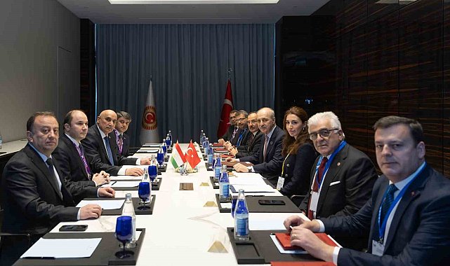 TBMM Başkanı Kurtulmuş, Tacikistan Temsilciler Meclisi Başkanı Zokirzoda ile görüştü