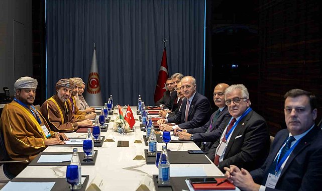 TBMM Başkanı Kurtulmuş, Umman Şura Meclisi Başkanı Al Maawali ile bir araya geldi