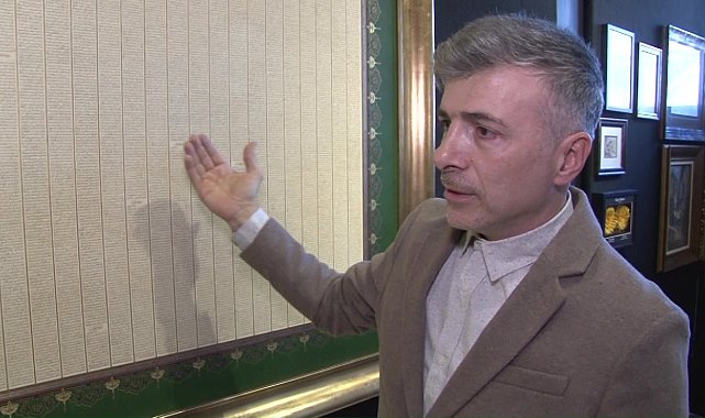 Tek levhada Kur'an-ı Kerim ayetleri birleştirildi