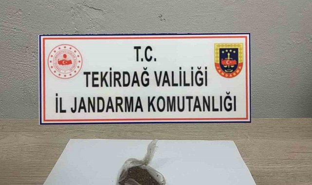 Tekirdağ'da 2 kişi uyuşturucudan yakalandı