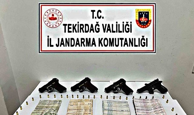 Tekirdağ'da silah ve uyuşturucu operasyonu