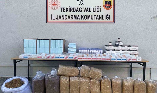 Tekirdağ'da tütün ve makaron operasyonu