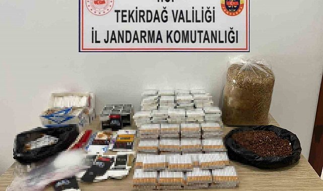 Tekirdağ'da tütün ve makaron operasyonu