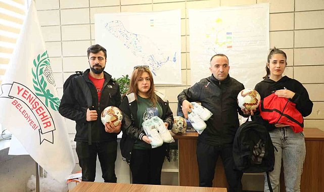 Turnuvalara katılacak görme engeli sporculara malzeme desteği