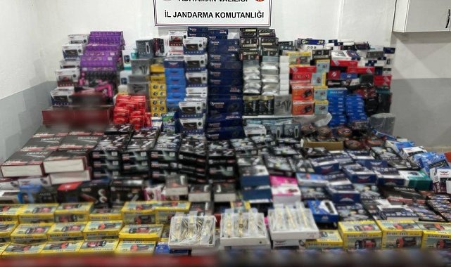 Ülkeye kaçak getirilen yüklü miktarda malzeme ele geçirildi